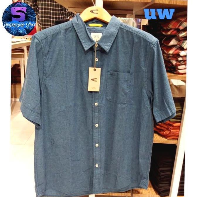 camel active kemeja casual orinal.bahan katun 100%. warna biru denim