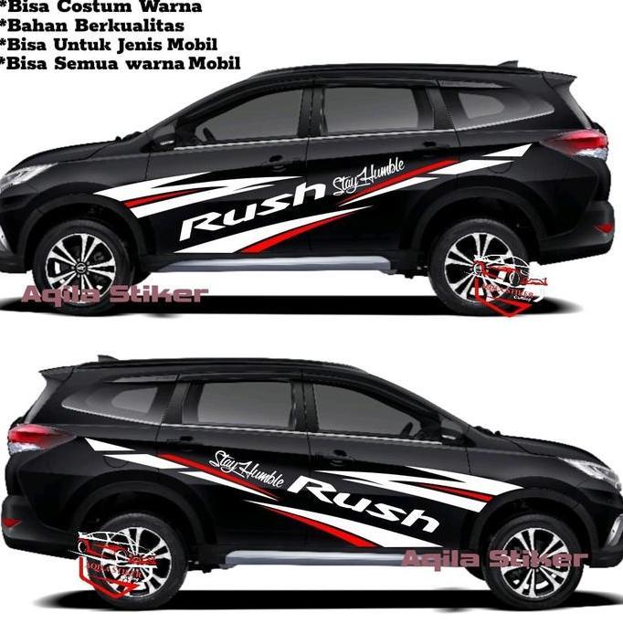 NEW STIKER MOBIL TERRIOS RUSH AVANZA STIKER BODY SAMPING FULL KEREN UNIVERSAL CAR BEST QUALITY