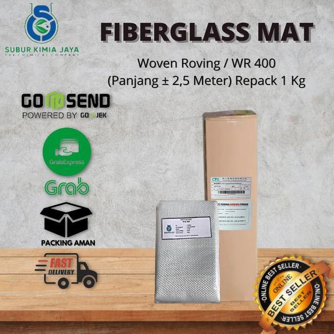 WOVEN ROVING WR 400 MAT / Fiberglass MAT 1 KG