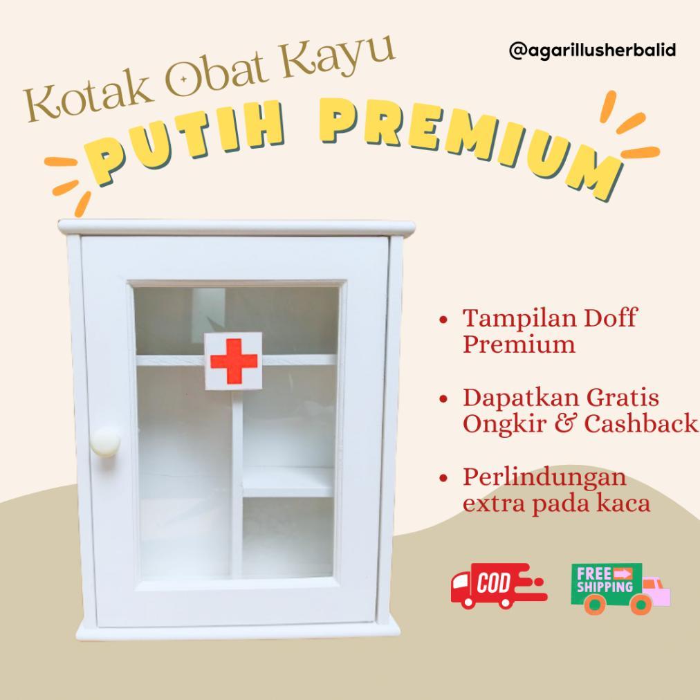 PROMO Kotak Obat Kayu Premium | Kotak P3K Kayu | Warna Premium | Termurah | Finishing Glossy