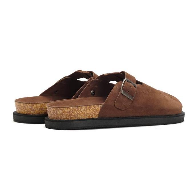 Catless Sandal Slop Panama Brown - Sandal Casual Pria Wanita - Sendal clogs Pria Wanita Suede