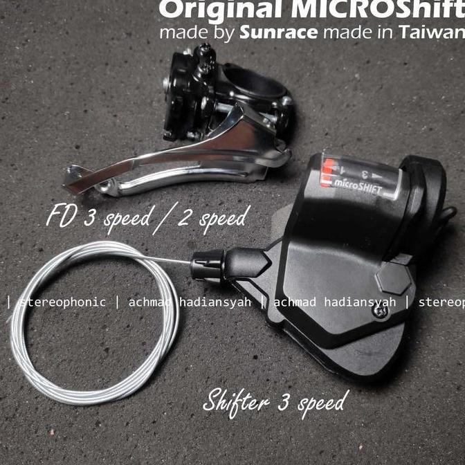 mini Groupset MICROShift Shifter 3speed + FD 3 speed Down Swing Clamp 31.8mm 34.9mm Shifter 3speed F