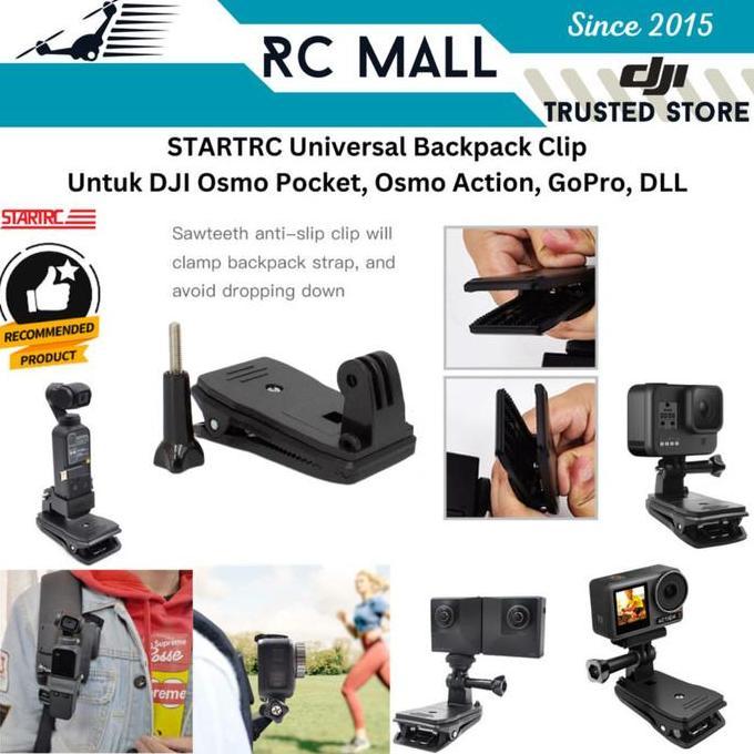 BACKPACK CLIP MOUNT BRACKET UNIVERSAL MOUNTING TAS DJI OSMO ACTION 6 OSMO NANO OSMO 360 OSMO POCKET 