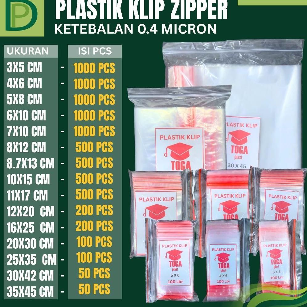 Plastik Klip Ziplock Bening | Zipper Bag Food Grade Makanan