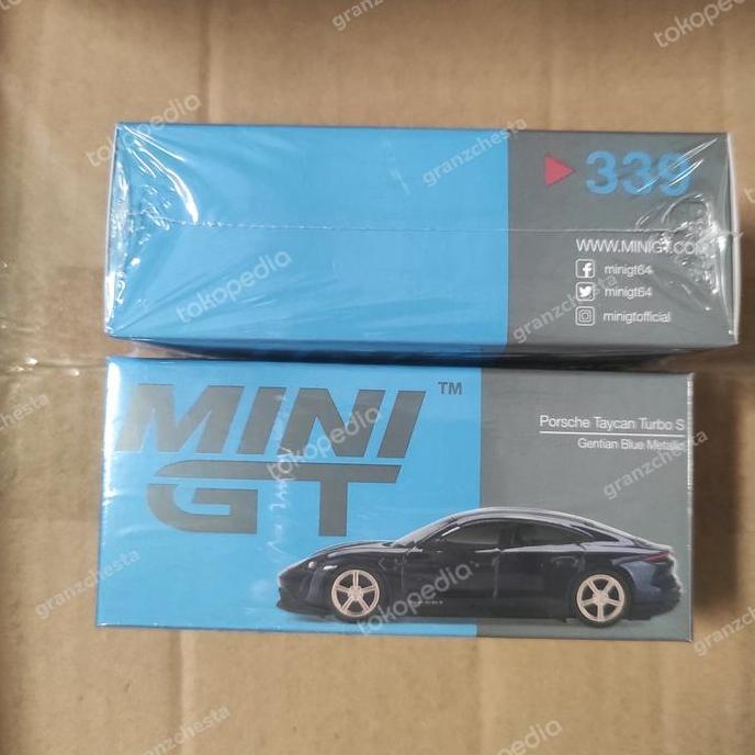 MINI GT 339 PORSCHE TAYCAN TURBO S GENTIAN BLUE METALLIC