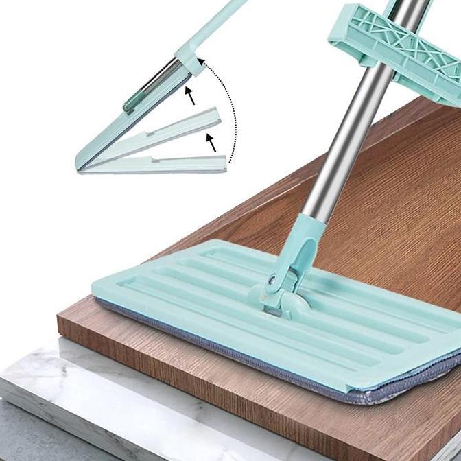 Qingjie- Ultra Mop Alat Pel Lantai Flat Mop Alat Pel Lantai Tarik