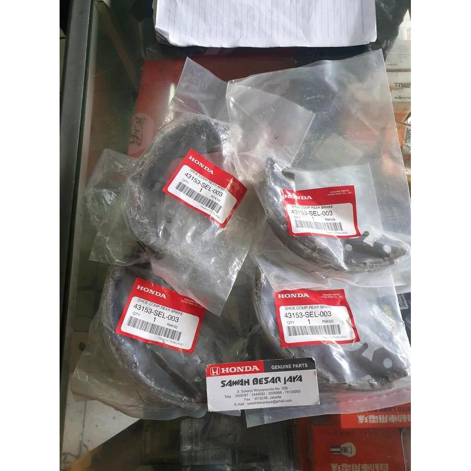 Brake Shoe - Tromol Kampas Kanvas Rem Tangan Belakang Honda City Gd8 Idsi 2003 2004 2005 2006 2007 2