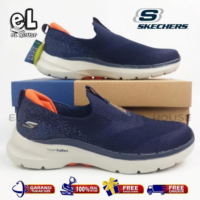 SKECHERS GOWALK 6 HYPEILLAR/SEPATU SKECHERS PRIA/SEPATU PRIA SLIPON/