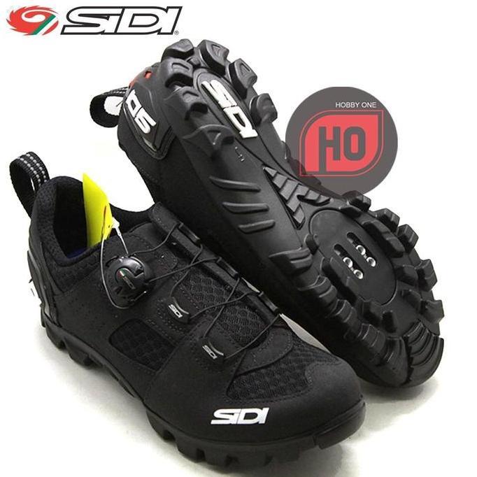SIDI MTB TURBO BLACK - Sepatu Cleat MTB