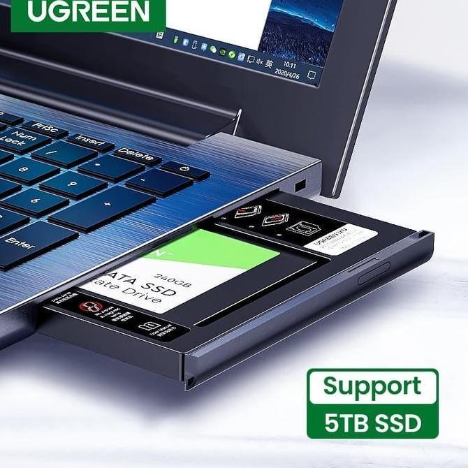 UGREEN 70657 SATA HDD SSD Universal Caddy For 9.5mm Notebook Tray