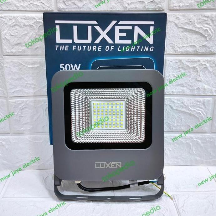 Promo Lampu Sorot Led 50Watt Luxen Ip65 Flood Light / Lampu Tembak Led 50Wat Terbaru 