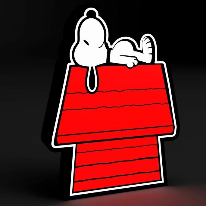Lampu snoopy lampu tidur snoopy Lampu Dekorasi Display, lampu dinding, lampu meja snoopy SM