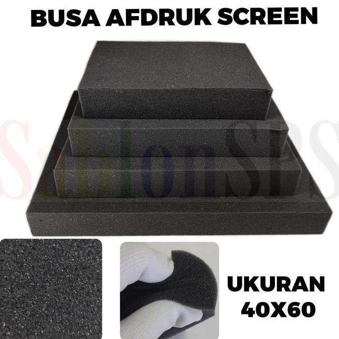 Busa Hitam Afdruk Screen Sablon 40X60
