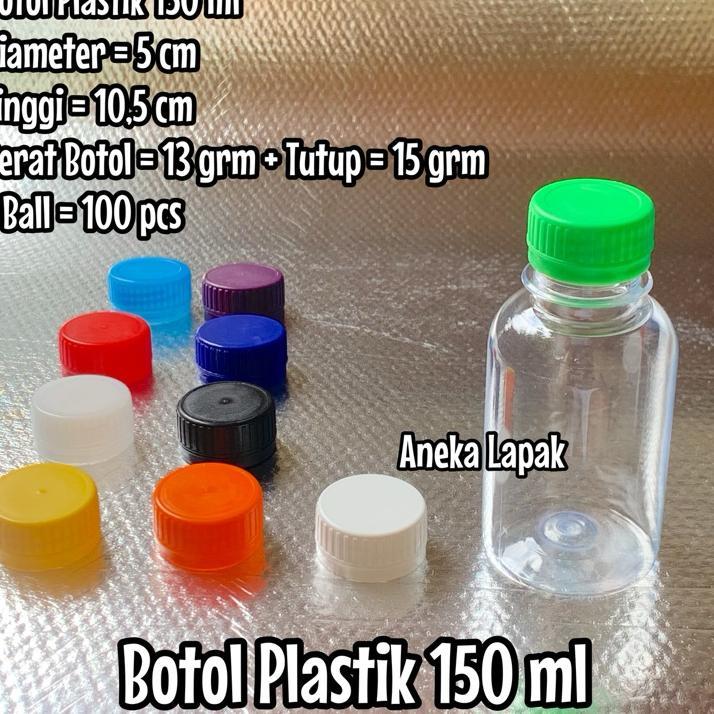 Botol Plastik Albumin 150 Ml 100 Pcs Botol Lucu Unik