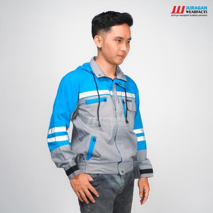[COD] JAKET TAMBANG JAKET HOODIE SAFETY WEARPACK SAFETY ATASAN SERAGAM KERJA LAPANGAN PANJANG PRIA W