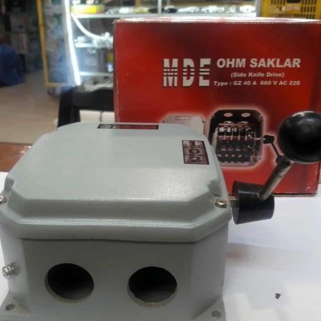 BEBAS ONGKIR - MDE OHM SAKLAR 40 A / COS /Change Over Switch Model Pisau(side knife)