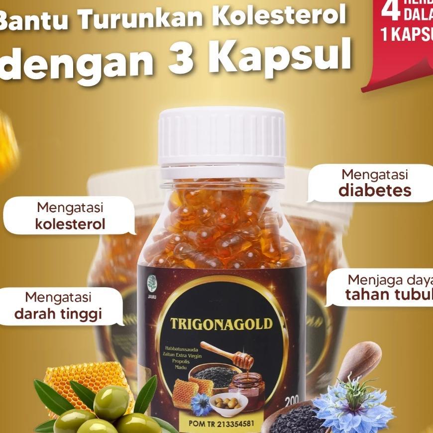Trigona Gold - Habbatussauda Extra Propolis Habatusauda Original Asli 100 200 Kapsul