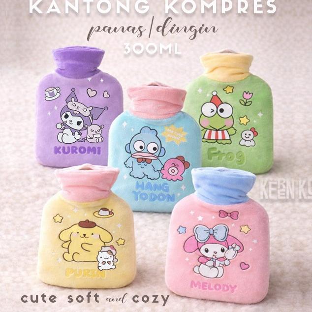 Kantong Kompres Air Panas & Dingin Lucu Plush Premium 300 Ml | Hot Cold Compress Bag Untuk Anak & De