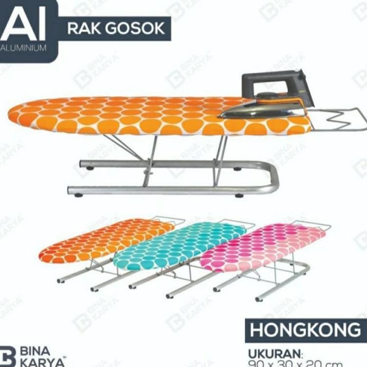 Meja Setrika Gosok Lesehan Duduk Hongkong Bina Karya Meja Gosok Alumunium Aluminium Lipat