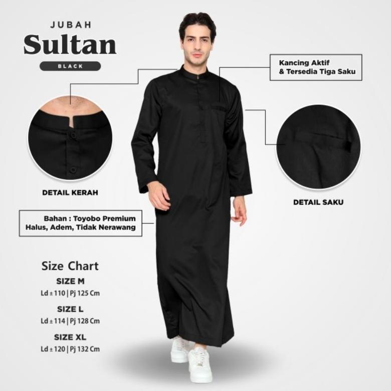 ORIGINAL RESTOKK GAMIS PRIA JUBAH SULTAN JUBAH BY ZARRA GALLERY