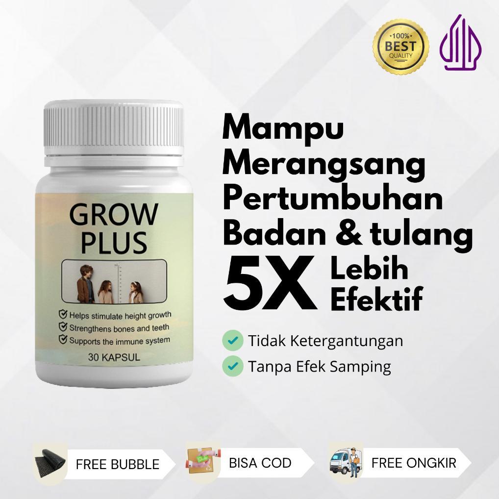 Grow Plus - Herbal Peninggi Badan Terbaik Untuk Remaja Dan Dewasa Hingga 5 - 15 Cm Ampuh Original Ha