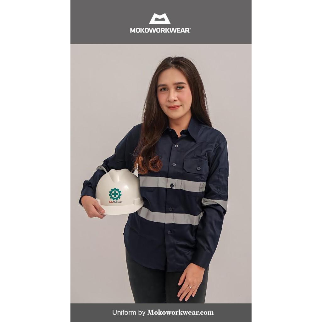 WEARPACK SAFETY MOKOWORKWEAR / BAJU SAFETY / MEKANIK / PROYEK ORIGINAL DAN TERPERCAYA