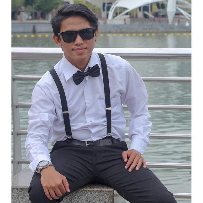 Salekom.Gh - Dasi Kupu Kupu Suspender Pria Suspender Dewasa Suspender Anak Dasi Hitam Suspender Hita
