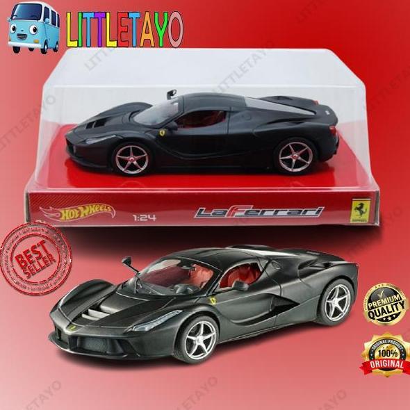 HOTWHEELS FERRARI LaFERRARI LA FERRARI HITAM skala 24 PROMO SPORT CAR New