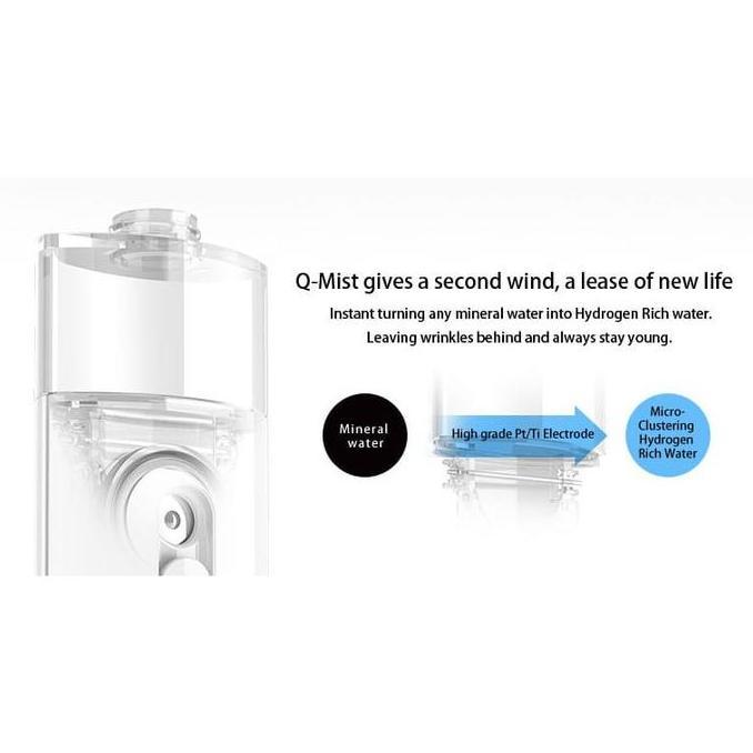 Qlife Q-Mist Dissolved Hydrogen Rich Water Portable Ultrasonic Nano