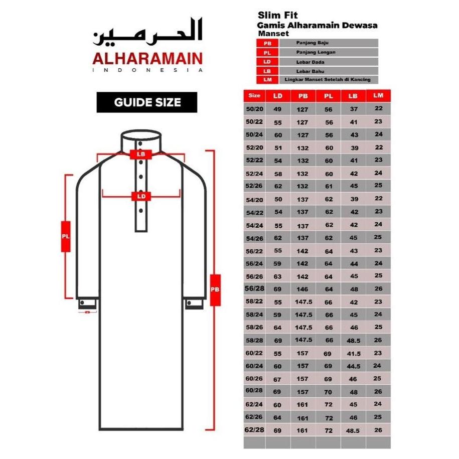 ALRAWDA by Alharamain Jubah / Gamis Pria Dewasa Slimfit Premium Series (1090) | Putih | Putih Tulang