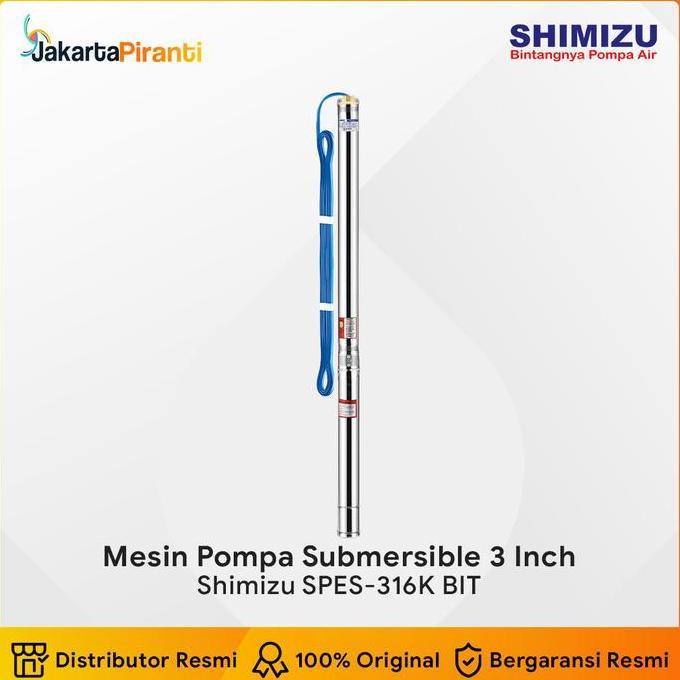 Mesin Pompa Air Celup Submersible Satelit 0.75HP Shimizu SPES-316K BIT