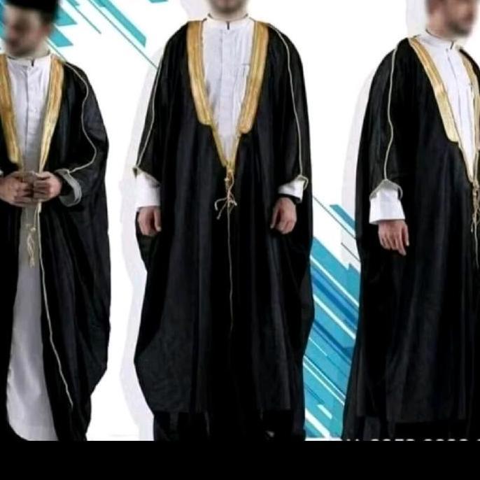 luaran jubah raja arab bisht Pria Arab mislah jubah imam orinal impor saudi syar'i
