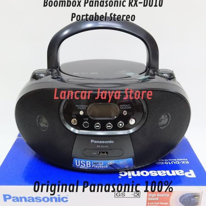 Mini Compo CD Player/Panasonic RX-DU10 Black Original CD Lagu
