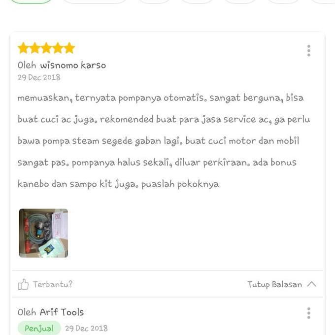 POMPA AIR CUCI MOTOR MOBIL - CUCI AC MINI STEAM - MESIN POMPA STEAM
