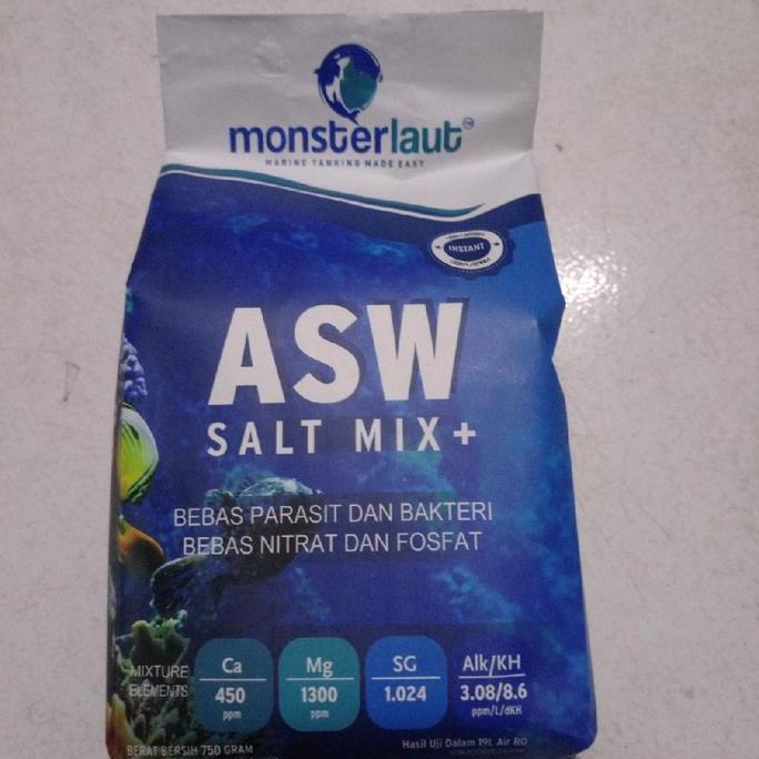 ASW Salt mix reef salt garam laut sintetis monster laut