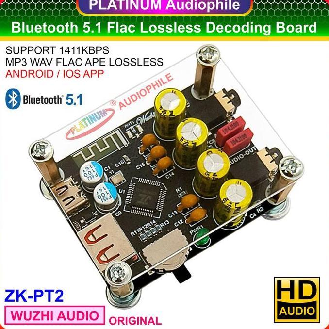 Bluetooth Audio Decoding BT 5.1 Lossless Flac MP3 Audio Receiver ZK-PT2
