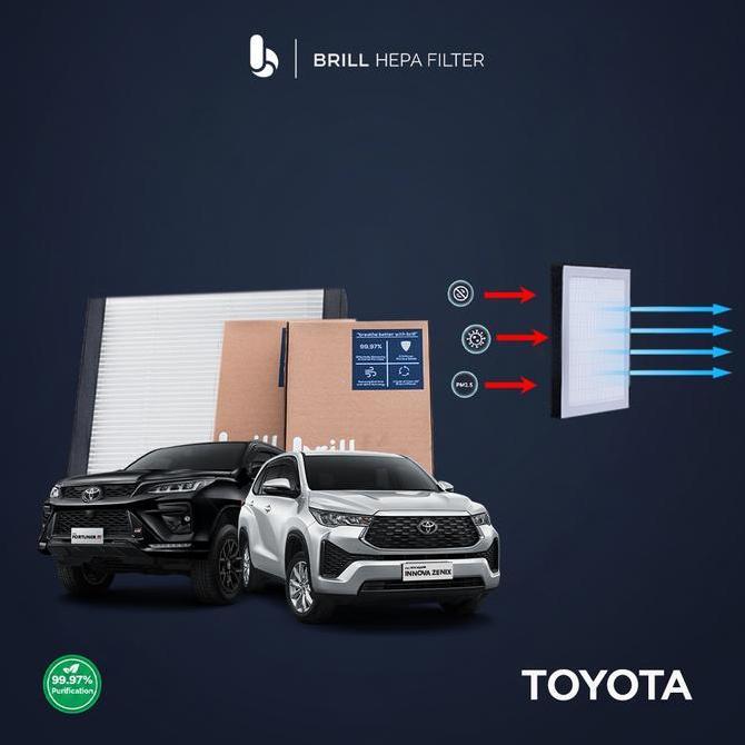 Brill HEPA Filter - TOYOTA - Filter AC Mobil/Cabin Filter/Car Air Purifier/HEPA Filter/Pembersih Uda