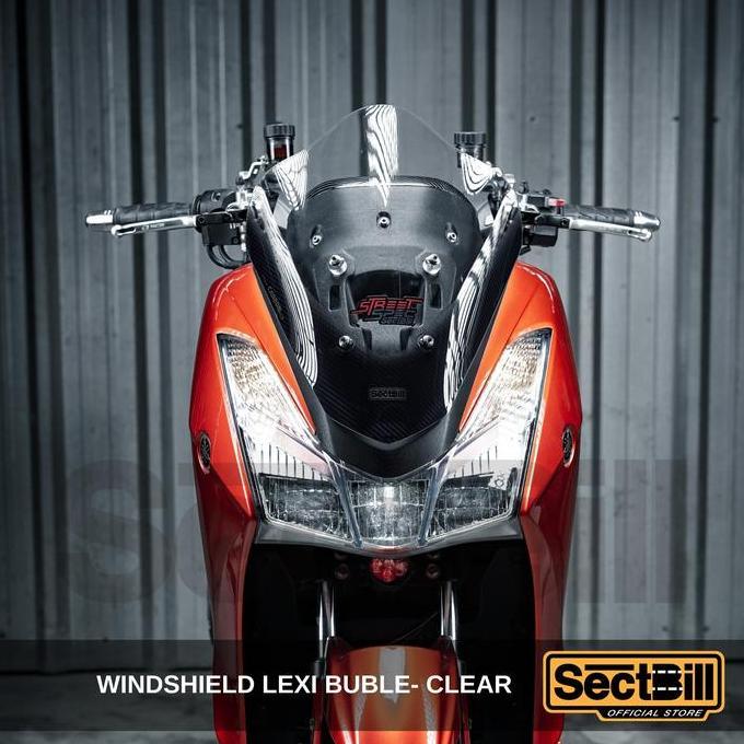 Windshield / Visor - Yamaha Type Lexi Bubble Print (Clear) Best Quality