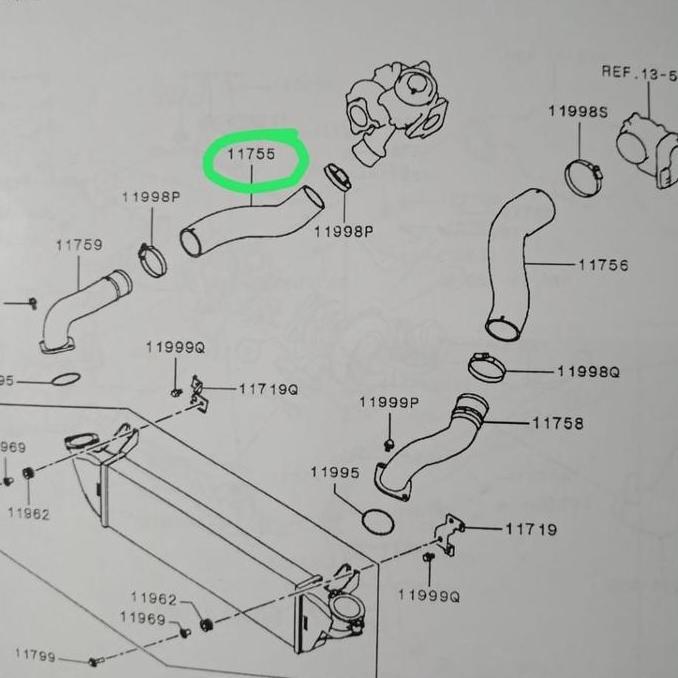 Promo Selang Hose Turbo Intake Mitsubishi All new Pajero DAKAR Diskon