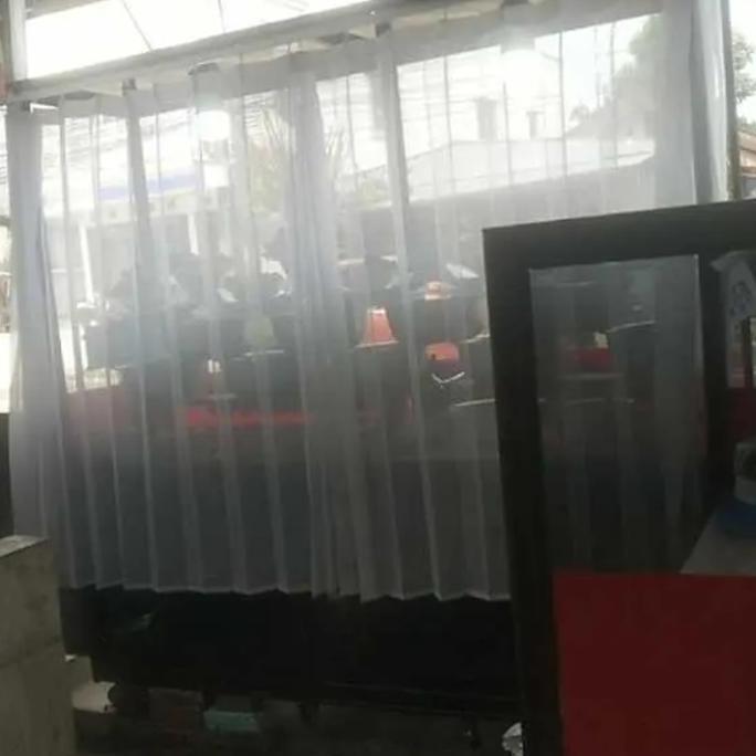 Sutoreji- Gorden Vitrase Penutup Etalase Rteg Gorden Etalase Nasi Padang