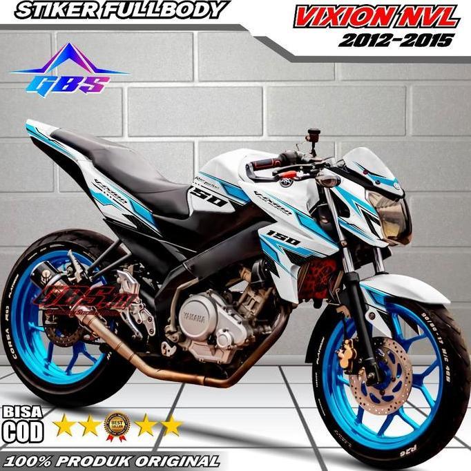DECAL VIXION NVL STIKER MOTOR VIXION NVL STICKER STRIPING VARIASI VIXION NVL 150 FULLBODY 2012 - 201