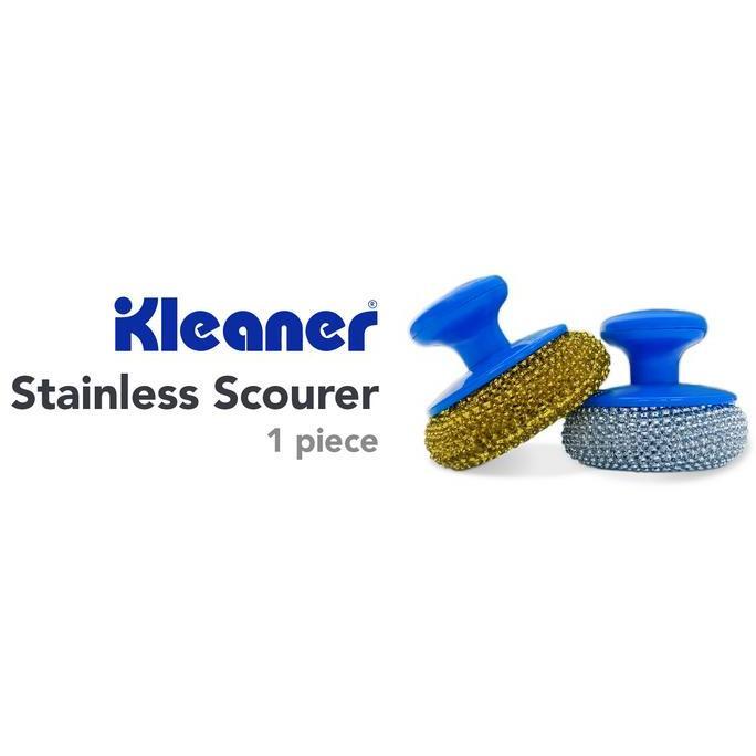 Kleaner Spon / Spons / Sabut Stainless Cuci Piring Dengan Gagang