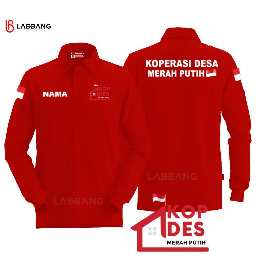 Free Ongkir Polo Shirt Pria Wanita Panjang Db Kopdes Koperasi Desa Merah Putih Koperasi Indonesia