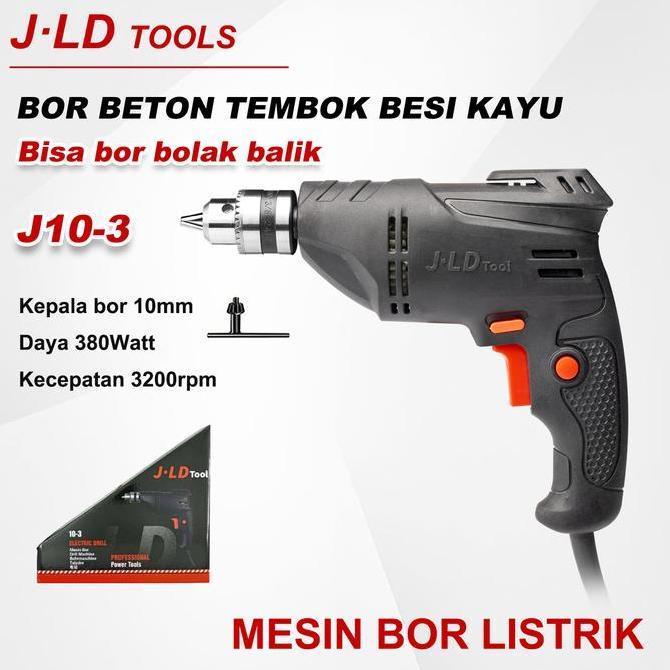 D Mesin Bor Listrik 10Mm Bor Tangan Listrik 380Watt Bor Bolak Balik 220V Mesin Bor Listrik Bor D Bor
