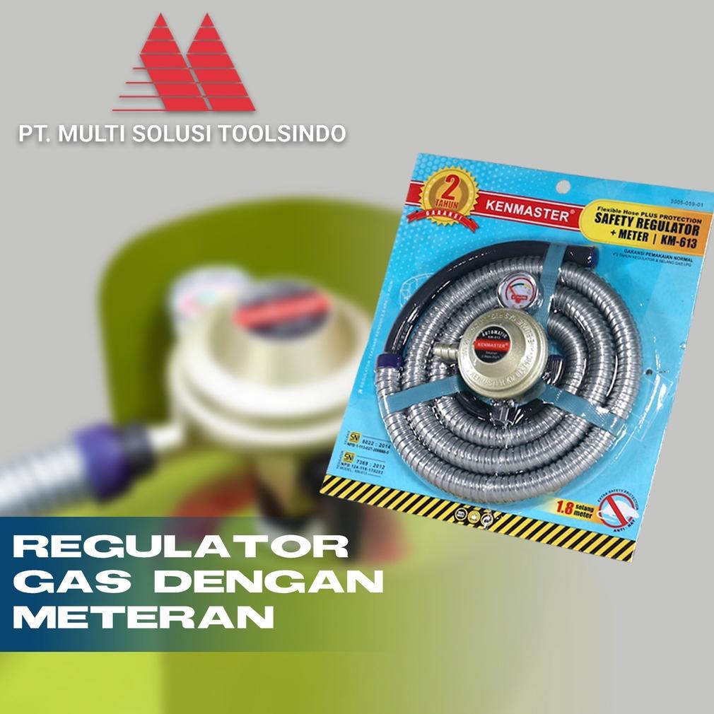 Terlaris Regulator Dg Selang 1,8M Dan Pengaman Tabung Gas Dapur 12Kg 3Kg Kenmaster