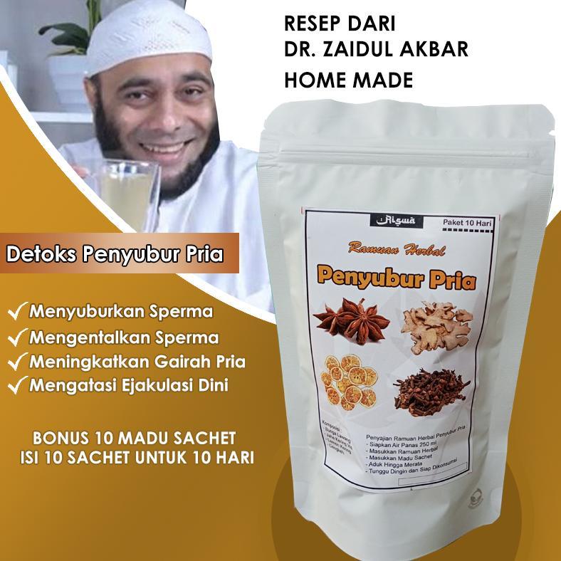 (Terbaru) PAKET 30 HARI Obat Penyubur Sp3rma Pria Subur Detox JSR Pengental Kesuburan Ala Dr Zaidul 