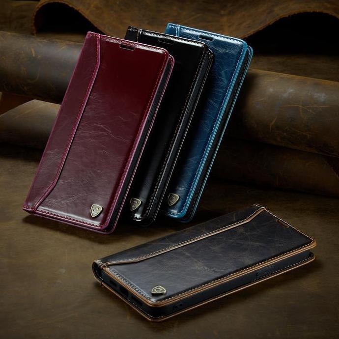 CASE HP XIAO REDM 9T / A1 / 13C 4G C002 CASEON FLIP LEATHER CASE HORSE SERIES KULIT
