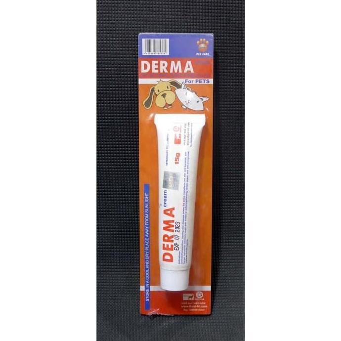 Derma Cream Gatal Gatal / Salep Kulit / Salep Jamur Anjing Kucing 15g
