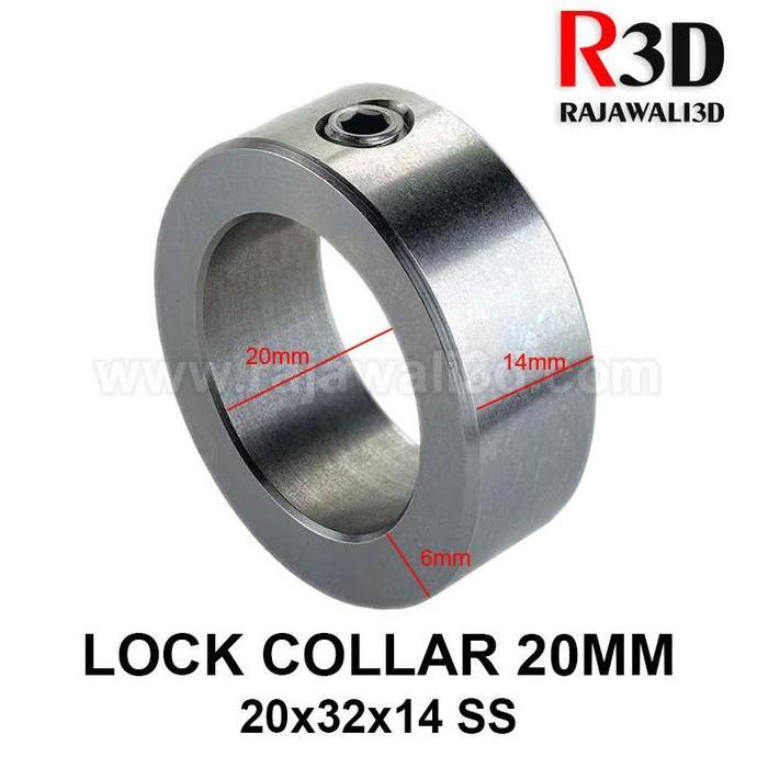 LockCollar Lock Collar Locking Collar 20mm Stainless Steel 20x32x14mm