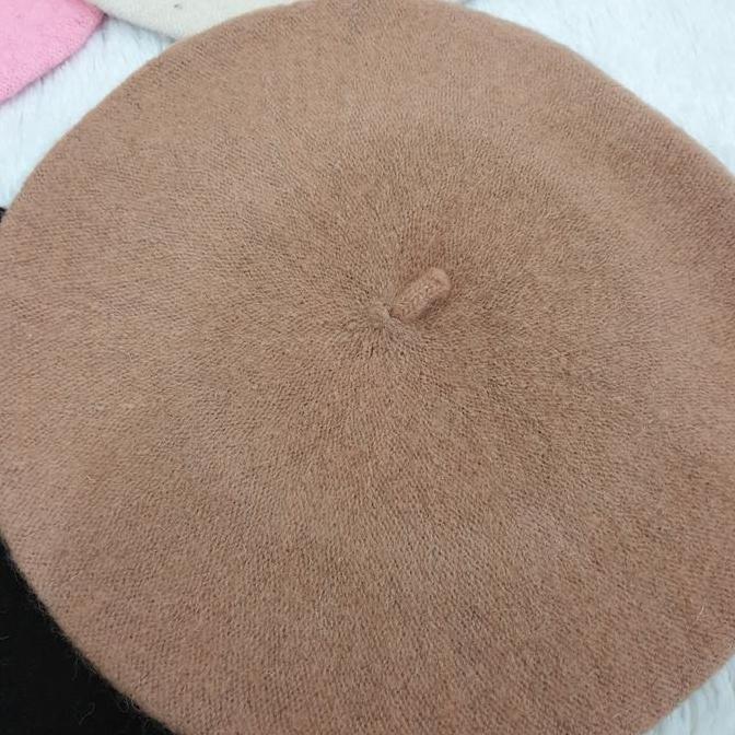 Donna- Topi Baret Nita Desa Selebgram Beret Hat Topi Fashion Outfit Pelukis Trendy Bahan Wool